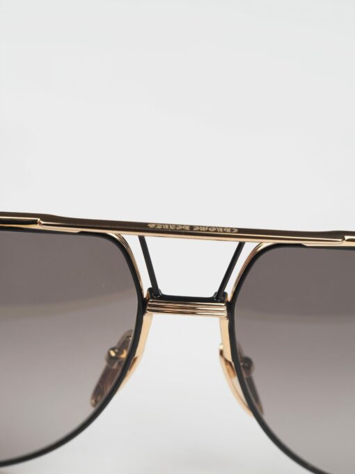 Chrome Hearts glassesSunglasses GRAND BEAST IV MATTE BLACKBRUSHED SILVERWOOD EBONYWALNUT EBONY 5