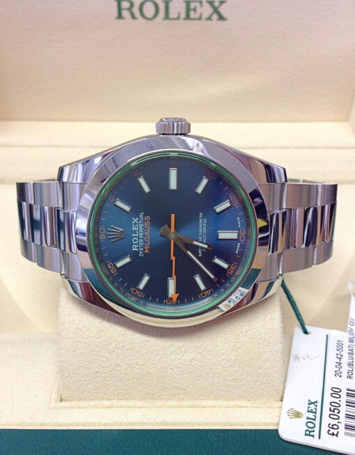 Rolex Milgauss 116400GV Blue Dial 40mm 6.jpg